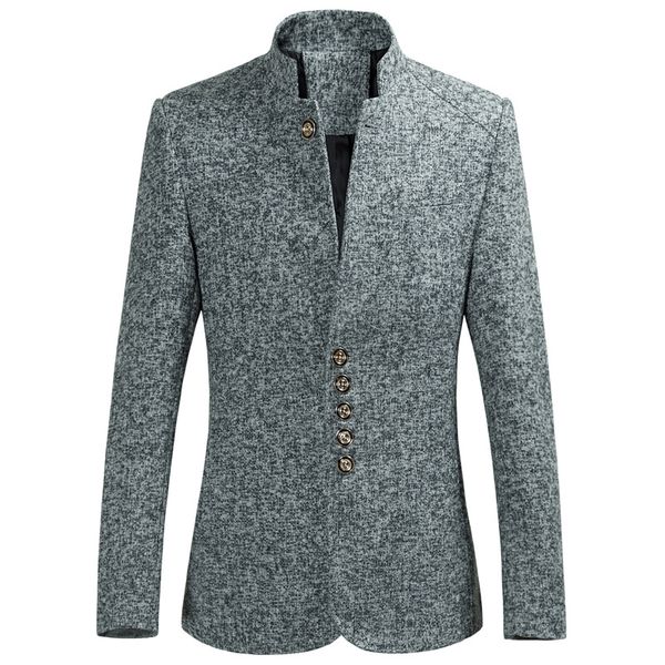 autumn new style men slim fit stand collar suit fashion large size men's suit coat, White;black
autumn new style men slim fit stand collar suit fashion large size men's suit coat, White;black