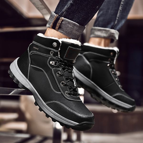 winter men's boots warm leather winter shoes men's shoes warm boots comfortable fur 2019 casual fashion plus velvet, Black
winter men's boots warm leather winter shoes men's shoes warm boots comfortable fur 2019 casual fashion plus velvet, Black