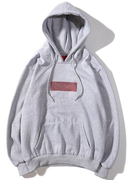 designer 19ss womens united states tide brand red box logo crystal style drilling sweater co-branded plus velvet hoodie street hip hop, Black
designer 19ss womens united states tide brand red box logo crystal style drilling sweater co-branded plus velvet hoodie street hip hop, Black