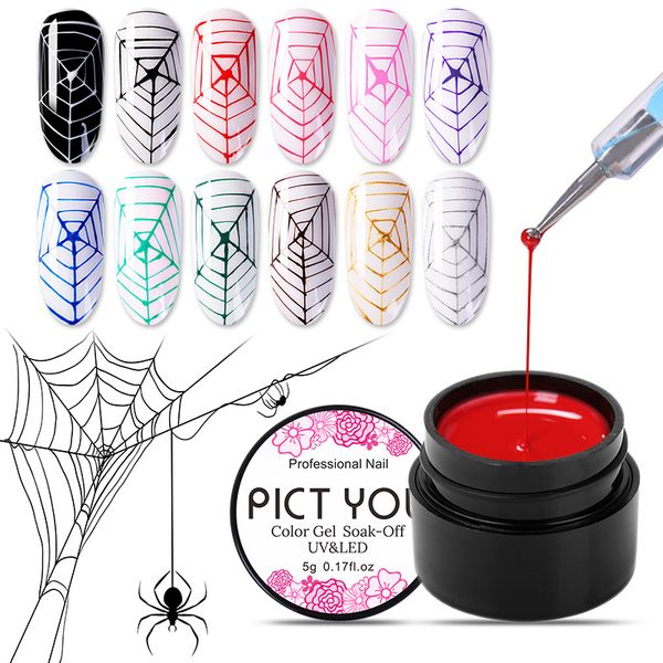 pict you 5g wire drawing spider gel polish black white gold silver spider nail art varnish design long lasting soak off uv gel, Red;pink
pict you 5g wire drawing spider gel polish black white gold silver spider nail art varnish design long lasting soak off uv gel, Red;pink