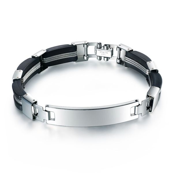 cuff niuyitid men bracelet resin material steel man male jewelry hand wristands bransoletka meska good quality, White
cuff niuyitid men bracelet resin material steel man male jewelry hand wristands bransoletka meska good quality, White