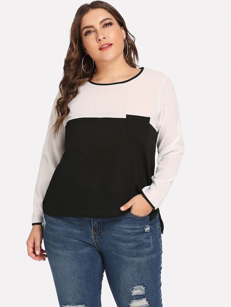 plus size 6xl 2019 spring new casual patchwork women shirt clothing o-neck slim chiffon 5xl not sale female blouse, White
plus size 6xl 2019 spring new casual patchwork women shirt clothing o-neck slim chiffon 5xl not sale female blouse, White