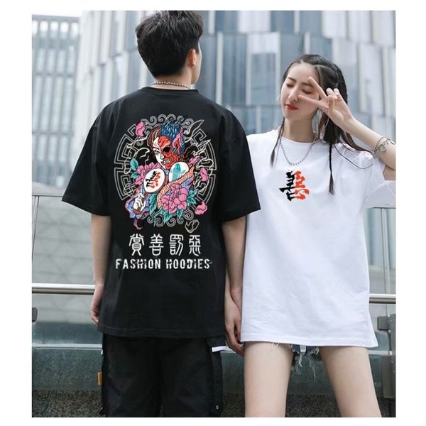 harajuku reward good and punish men women evil printing t-shirt male casual couple tshirt hip hop japanese style retro couple models t-shirt, White;black
harajuku reward good and punish men women evil printing t-shirt male casual couple tshirt hip hop japanese style retro couple models t-shirt, White;black