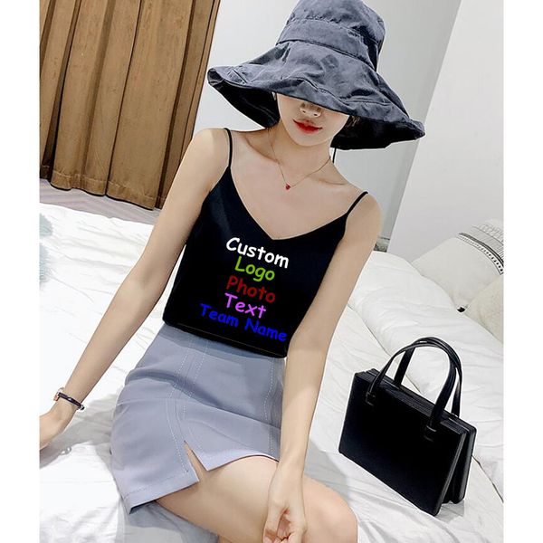 customized v-neck bottoming camisole female outer wear loose summer new short sleeveless bottoming shirt sexy, White
customized v-neck bottoming camisole female outer wear loose summer new short sleeveless bottoming shirt sexy, White