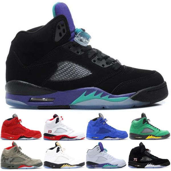 5 Men Basketball Shoes Black Metallic 3M Reflect Black Grape Oreo 5s Red Suede White Cement Designer Sports Sneakers Trainers Size 5.5-13
5 Men Basketball Shoes Black Metallic 3M Reflect Black Grape Oreo 5s Red Suede White Cement Designer Sports Sneakers Trainers Size 5.5-13