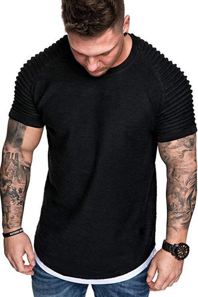 new men's casual fashion solid color t-shirt casual sports short-sleeved t-shirt summer round neck tee, White;black
new men's casual fashion solid color t-shirt casual sports short-sleeved t-shirt summer round neck tee, White;black