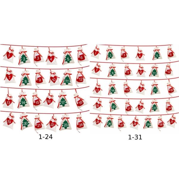 1-24/1-31 days pocket advent calendar for kids christmas countdown gift bag xmas christmas decorations
1-24/1-31 days pocket advent calendar for kids christmas countdown gift bag xmas christmas decorations