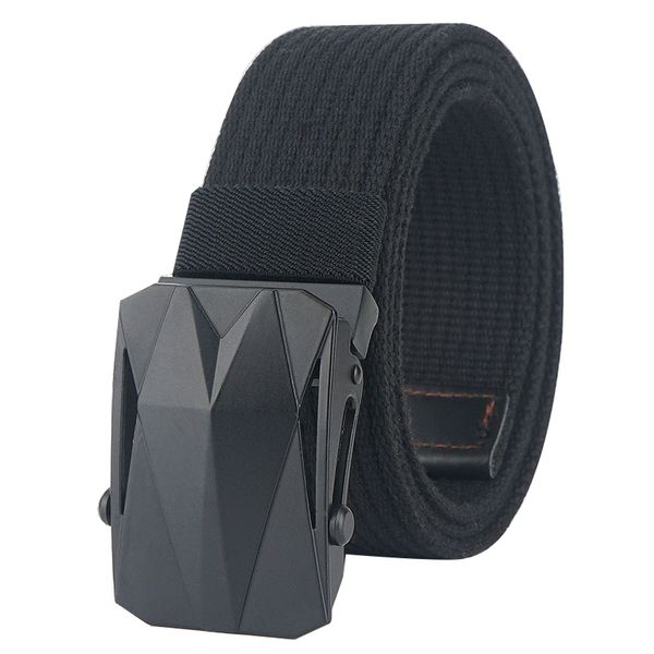 smooth buckle men belt black sports car buckle quality solid color canvas belt weaving wear resistant wild casual 115 cm, Black;brown
smooth buckle men belt black sports car buckle quality solid color canvas belt weaving wear resistant wild casual 115 cm, Black;brown