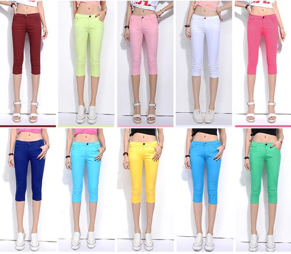 for women 2020 summer calf-length casual ladies pencil trousers elastic skinny candy capris woman slim denim pants, Black;white
for women 2020 summer calf-length casual ladies pencil trousers elastic skinny candy capris woman slim denim pants, Black;white