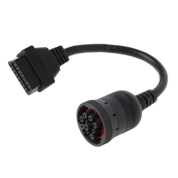 new 1 pc auto j1939 deutsch 9 pin to obd2 obd 16 pin car truck diagnistic connector cable tools high quality
new 1 pc auto j1939 deutsch 9 pin to obd2 obd 16 pin car truck diagnistic connector cable tools high quality