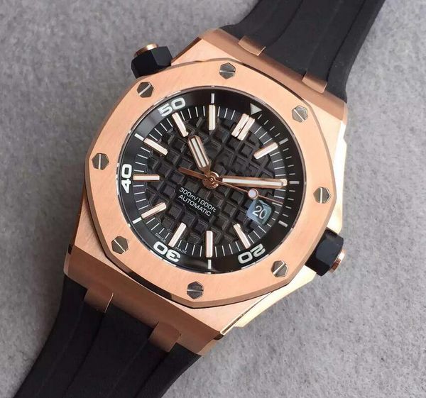 luxury automatic 42mm black dial rose golden sports men watch watches rubber strap wristwatches rubber strap, Slivery;brown
luxury automatic 42mm black dial rose golden sports men watch watches rubber strap wristwatches rubber strap, Slivery;brown
