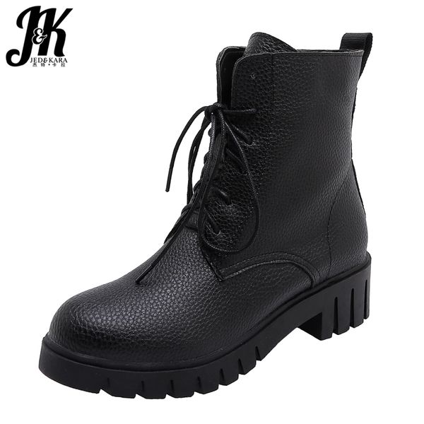 jk motorcycle boots women pu thick heels ankle booties ladies round toe shoes female lace up shoes fashion winter 2020 new, Black
jk motorcycle boots women pu thick heels ankle booties ladies round toe shoes female lace up shoes fashion winter 2020 new, Black