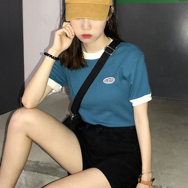 femme short sleeves harajuku ulzzang t-shirts women slim stretchy jeans trendy 90s aesthetic kawaii cute tee plus size, White
femme short sleeves harajuku ulzzang t-shirts women slim stretchy jeans trendy 90s aesthetic kawaii cute tee plus size, White