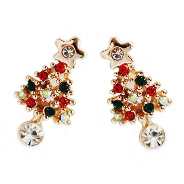 chic ear stud pierced 1 pair rhinestone fashion women christmas tree earrings, Silver
chic ear stud pierced 1 pair rhinestone fashion women christmas tree earrings, Silver