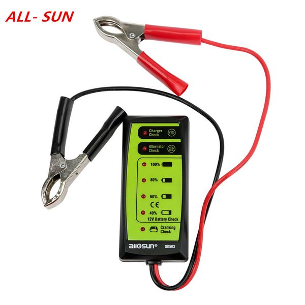 all-sun gk503 12v 6-led display automotive vehicle battery tester charger dinagnostic analyzer cranking check gk503
all-sun gk503 12v 6-led display automotive vehicle battery tester charger dinagnostic analyzer cranking check gk503