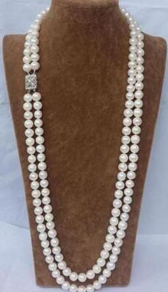 charming natural 2 row 9-10mm white akoya south sea pearl necklace 24 "pearls wedding silver jewelry
charming natural 2 row 9-10mm white akoya south sea pearl necklace 24 "pearls wedding silver jewelry