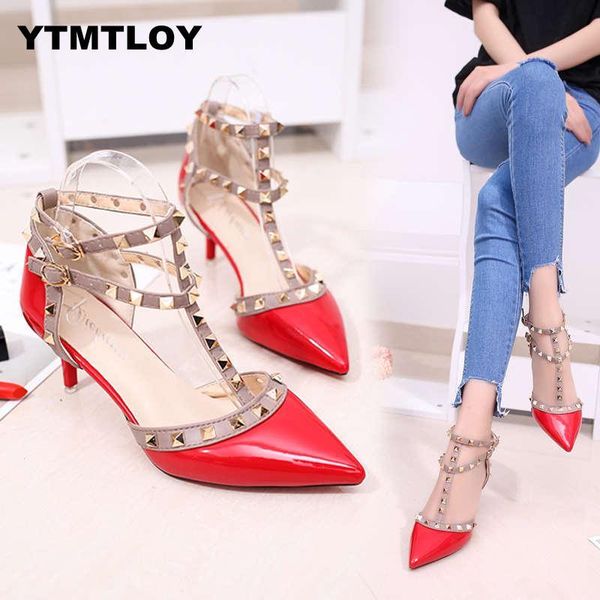 pumps 2019 women's shoes summer fashion female sandals rivet metal decoration pu leather style women high heels zapatos de mujer, Black
pumps 2019 women's shoes summer fashion female sandals rivet metal decoration pu leather style women high heels zapatos de mujer, Black