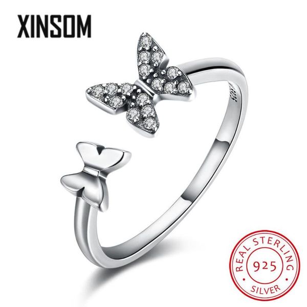 xinsom genuine 925 sterling silver rings for women double butterfly party wedding adjustable open rings fine jewelry gift xs045, Golden;silver
xinsom genuine 925 sterling silver rings for women double butterfly party wedding adjustable open rings fine jewelry gift xs045, Golden;silver