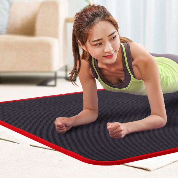 183cm*80cm 10mm extra thick yoga mat multifunctional nbr material anti-slip mat for fitness gym sport pilate yoga exercise 
183cm*80cm 10mm extra thick yoga mat multifunctional nbr material anti-slip mat for fitness gym sport pilate yoga exercise