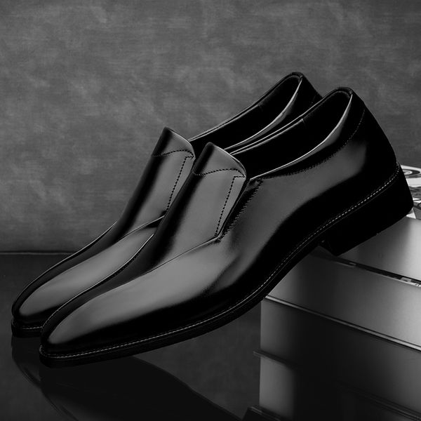 shoes men 100% genuine leather dress formal wedding shoes office party loafers slip on men's moccasins, Black
shoes men 100% genuine leather dress formal wedding shoes office party loafers slip on men's moccasins, Black