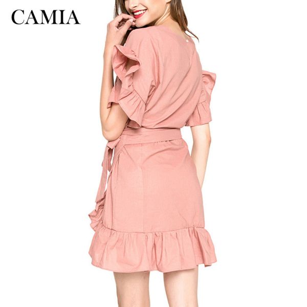 camia belt dress women summer casual beach dress high waist ruffle short sleeve belt, Black;gray
camia belt dress women summer casual beach dress high waist ruffle short sleeve belt, Black;gray