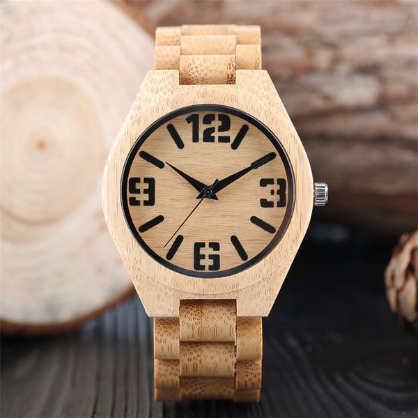 arabic numerals display full bamboo wood watch quartz timepiece men's watch pure wooden man clock luxury casual wristwatches, Slivery;brown
arabic numerals display full bamboo wood watch quartz timepiece men's watch pure wooden man clock luxury casual wristwatches, Slivery;brown