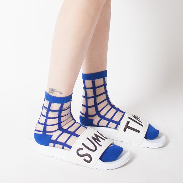 fashion women glass crystal silk socks cool girl lady summer transparent grid mesh socks knit sheer thin meias sox kapron, Black;white
fashion women glass crystal silk socks cool girl lady summer transparent grid mesh socks knit sheer thin meias sox kapron, Black;white