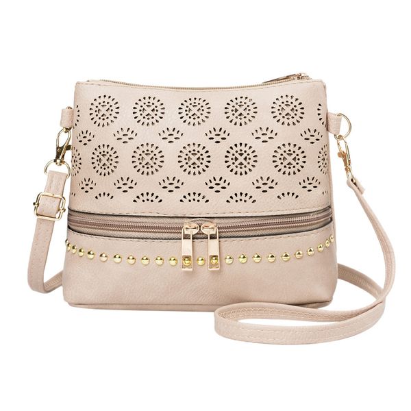 women 's fashion large capacity wild front zipper punching crossbody casual wild messenger shoulder bag
women 's fashion large capacity wild front zipper punching crossbody casual wild messenger shoulder bag