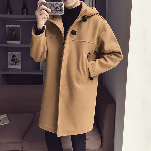 men's trench coats winter thicken warm hooded men coat high street fashion loose windbreakers college casual khaki black outerwear plus, Tan;black
men's trench coats winter thicken warm hooded men coat high street fashion loose windbreakers college casual khaki black outerwear plus, Tan;black