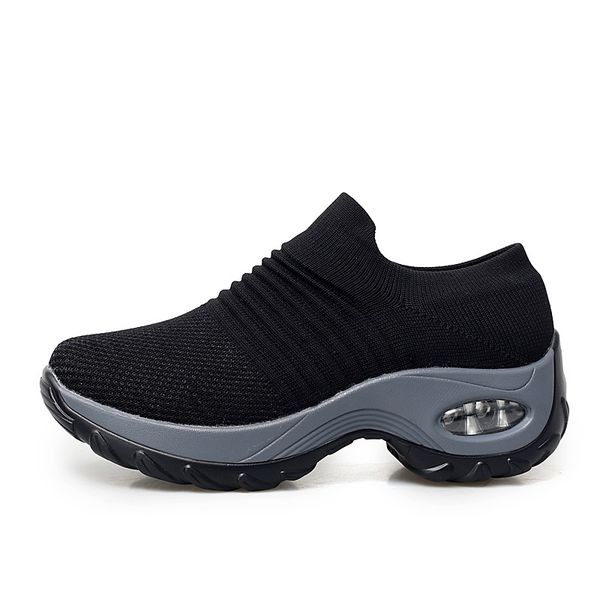 breathable light women running shoes outdoor walking cushioning woman sport jogging shoes non-slip sneakers big size us5-8.5, Black 
breathable light women running shoes outdoor walking cushioning woman sport jogging shoes non-slip sneakers big size us5-8.5, Black