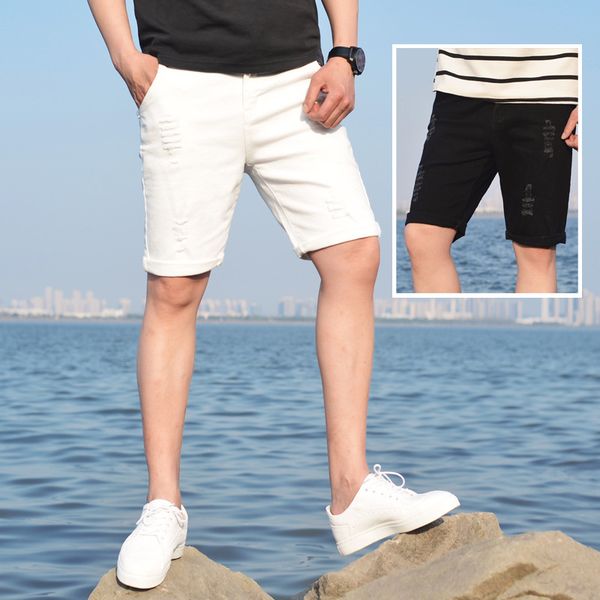 лето новый стиль большой размер джинсы мужские шорты корейский стиль моды упругость slim fit с отверстиями шорты, Blue
лето новый стиль большой размер джинсы мужские шорты корейский стиль моды упругость slim fit с отверстиями шорты, Blue