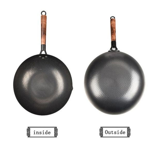 32cm chinese traditional handmade 100% iron wok thickening non coated round bottom pan wok cook large cooking pot with wood lid
32cm chinese traditional handmade 100% iron wok thickening non coated round bottom pan wok cook large cooking pot with wood lid