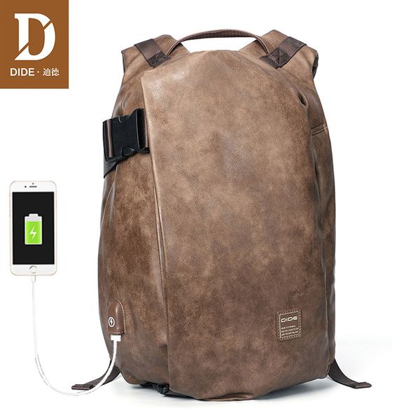dide male backpack external usb charge waterproof lapbackpack pu leather travel casual school bag for teenagers men
dide male backpack external usb charge waterproof lapbackpack pu leather travel casual school bag for teenagers men