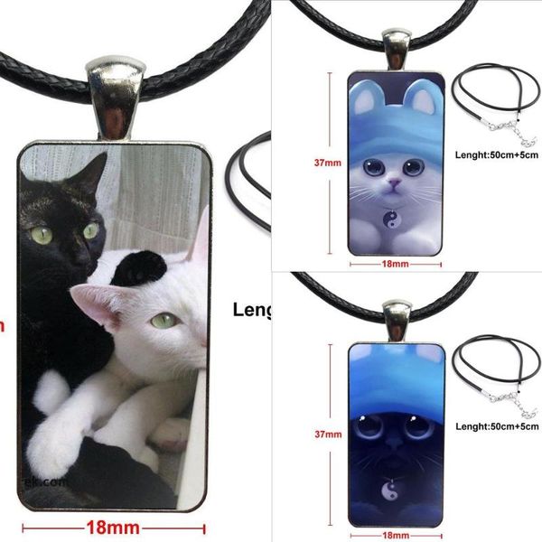 yin and yang the cat pretty for woman vintage statement glass cabochon pendant necklace rectangle fashion necklace, Silver
yin and yang the cat pretty for woman vintage statement glass cabochon pendant necklace rectangle fashion necklace, Silver