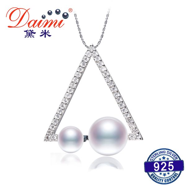 daimi new geometric pendant 4-7mm natural white pearl pendant silver pendant necklace brand jewelry 
daimi new geometric pendant 4-7mm natural white pearl pendant silver pendant necklace brand jewelry