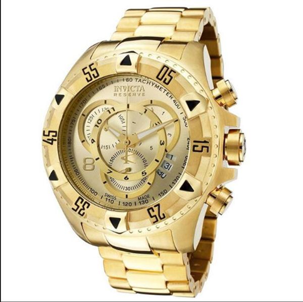 invicta reserve model - 6471 collector excursion touring 18kt gold watch dial 52mm luminous chronograph swiss luxury men's quartz watch, Slivery;brown
invicta reserve model - 6471 collector excursion touring 18kt gold watch dial 52mm luminous chronograph swiss luxury men's quartz watch, Slivery;brown