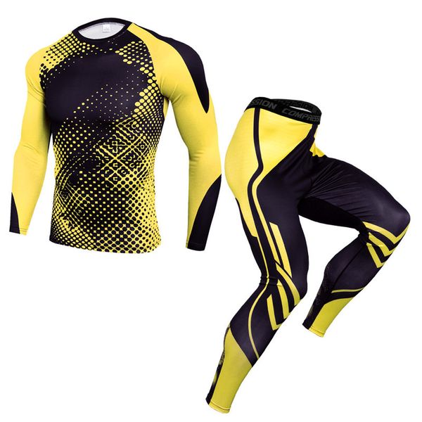 sportswear men's training suit compression tights quick dry running t-shirt gym leggings 2 sets breathable cycling clothing, White;black
sportswear men's training suit compression tights quick dry running t-shirt gym leggings 2 sets breathable cycling clothing, White;black