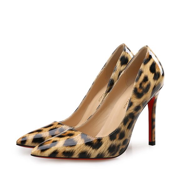 leopard pointed toe high heels red bottom patent leather brand banquets pumps stiletto heel 6cm 8cm 10cm large size, Black
leopard pointed toe high heels red bottom patent leather brand banquets pumps stiletto heel 6cm 8cm 10cm large size, Black