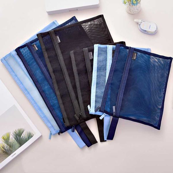 pencil bags a4 a5 double pocket case nylon mesh document file zipper bag large capacity storage pouch school office supplies 1pc
pencil bags a4 a5 double pocket case nylon mesh document file zipper bag large capacity storage pouch school office supplies 1pc