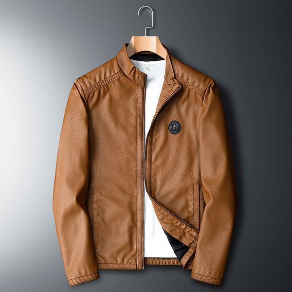 men's fur & faux brand motorcycle leather jacket men stylish solid jackets jaqueta de couro masculina mens coats, Black
men's fur & faux brand motorcycle leather jacket men stylish solid jackets jaqueta de couro masculina mens coats, Black