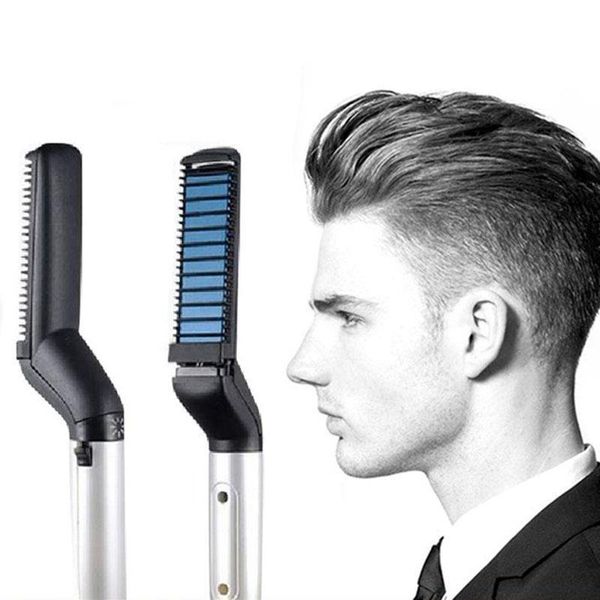 men quick beard straightener styler comb multifunctional hair curling curler show cap tool electric hair styler for men, Black
men quick beard straightener styler comb multifunctional hair curling curler show cap tool electric hair styler for men, Black