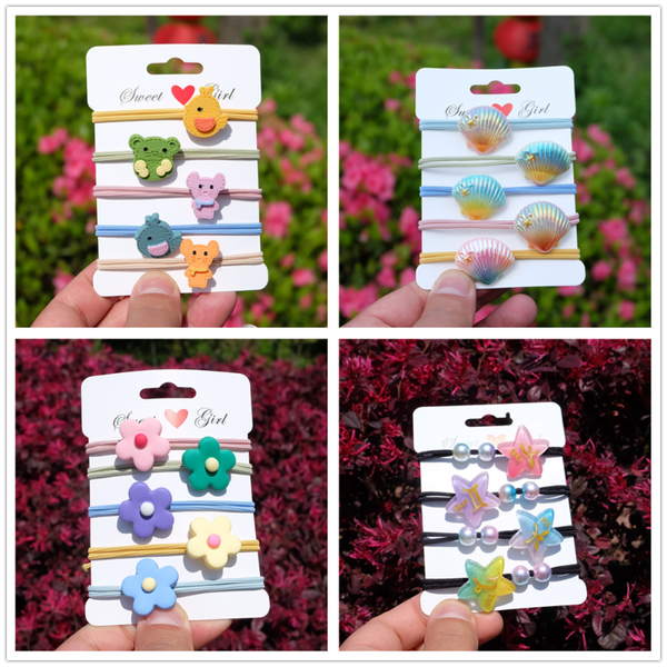 4/5pcs/set color cartoon animal fruit hair ropes fashion hair tie ponytail holder rubber bands for girls women accessories, Slivery;white
4/5pcs/set color cartoon animal fruit hair ropes fashion hair tie ponytail holder rubber bands for girls women accessories, Slivery;white