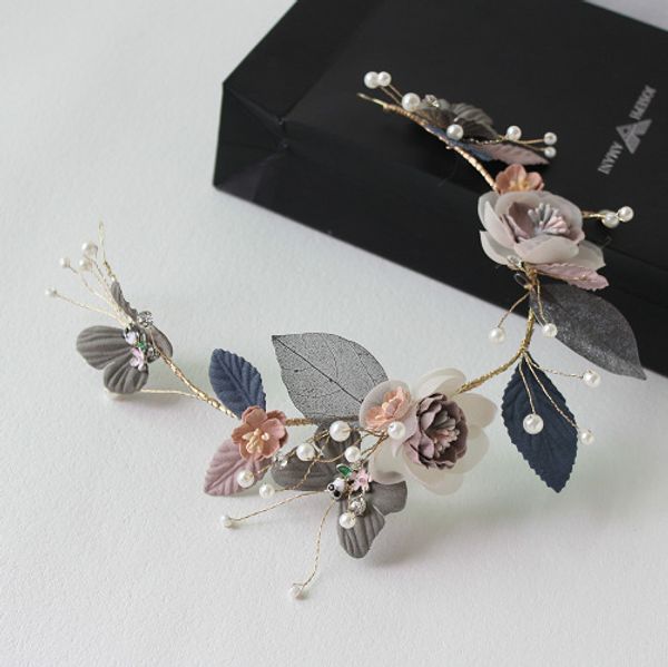 korean silver leaf silk blue yarn flower bride head flower bride wedding hairband wedding accessories, Golden;white
korean silver leaf silk blue yarn flower bride head flower bride wedding hairband wedding accessories, Golden;white