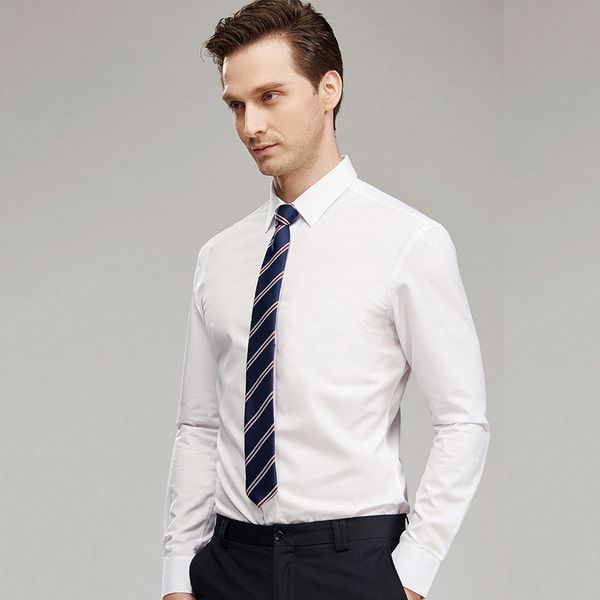 2020 spring new shirt men's long-sleeved solid color business professional non-ironing white shirt european and american casual, White;black
2020 spring new shirt men's long-sleeved solid color business professional non-ironing white shirt european and american casual, White;black