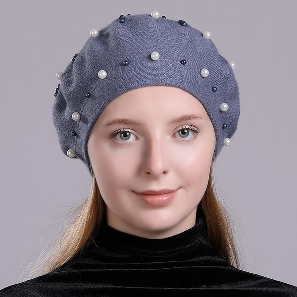 maxi dhl shipping womens beret pearl decoration wool french beanie cap hat different colors match any of your outfits, Blue;gray
maxi dhl shipping womens beret pearl decoration wool french beanie cap hat different colors match any of your outfits, Blue;gray