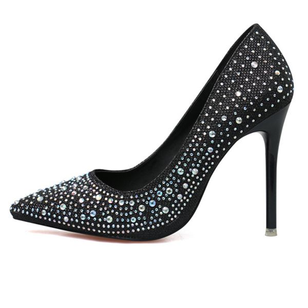 2019 new women 11cm high heels glitter crystal pumps lady elegant silver female footwear wedding gold bridal scarpins pink shoes, Black
2019 new women 11cm high heels glitter crystal pumps lady elegant silver female footwear wedding gold bridal scarpins pink shoes, Black