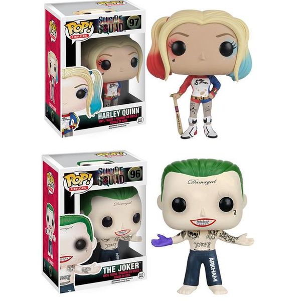 

bravo bravo bravo funko pop suicide squad joker harley quinn deadsmodel figure collection model toy hs for children