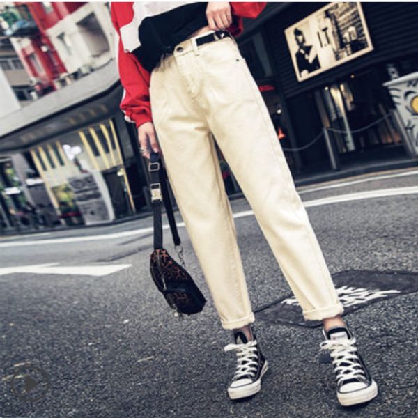 apricot black jeans female high loose waist thin torre add hair thickening straight leg pants, Blue
apricot black jeans female high loose waist thin torre add hair thickening straight leg pants, Blue
