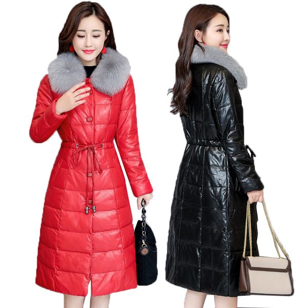 winter down parkas female 2018 high grade leather jacket down coats womens big fur collar coats ladies warm jacket 5xl, Black
winter down parkas female 2018 high grade leather jacket down coats womens big fur collar coats ladies warm jacket 5xl, Black
