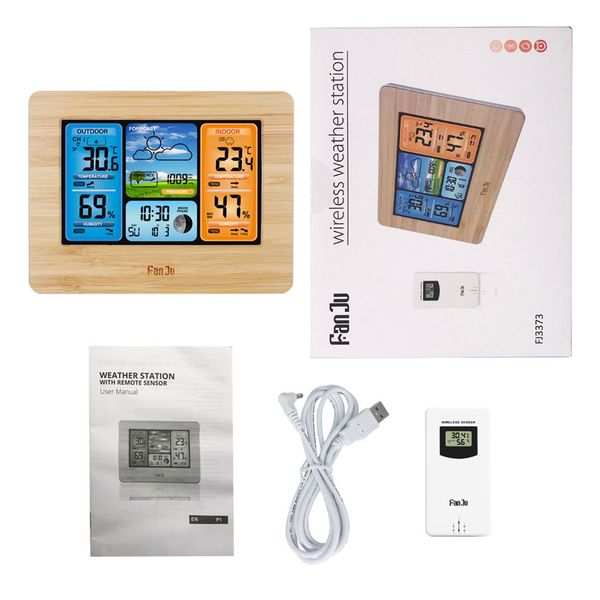 color screen weather forecast clock 3373 electric wave clock multi-function electronic alarm meteorological
color screen weather forecast clock 3373 electric wave clock multi-function electronic alarm meteorological